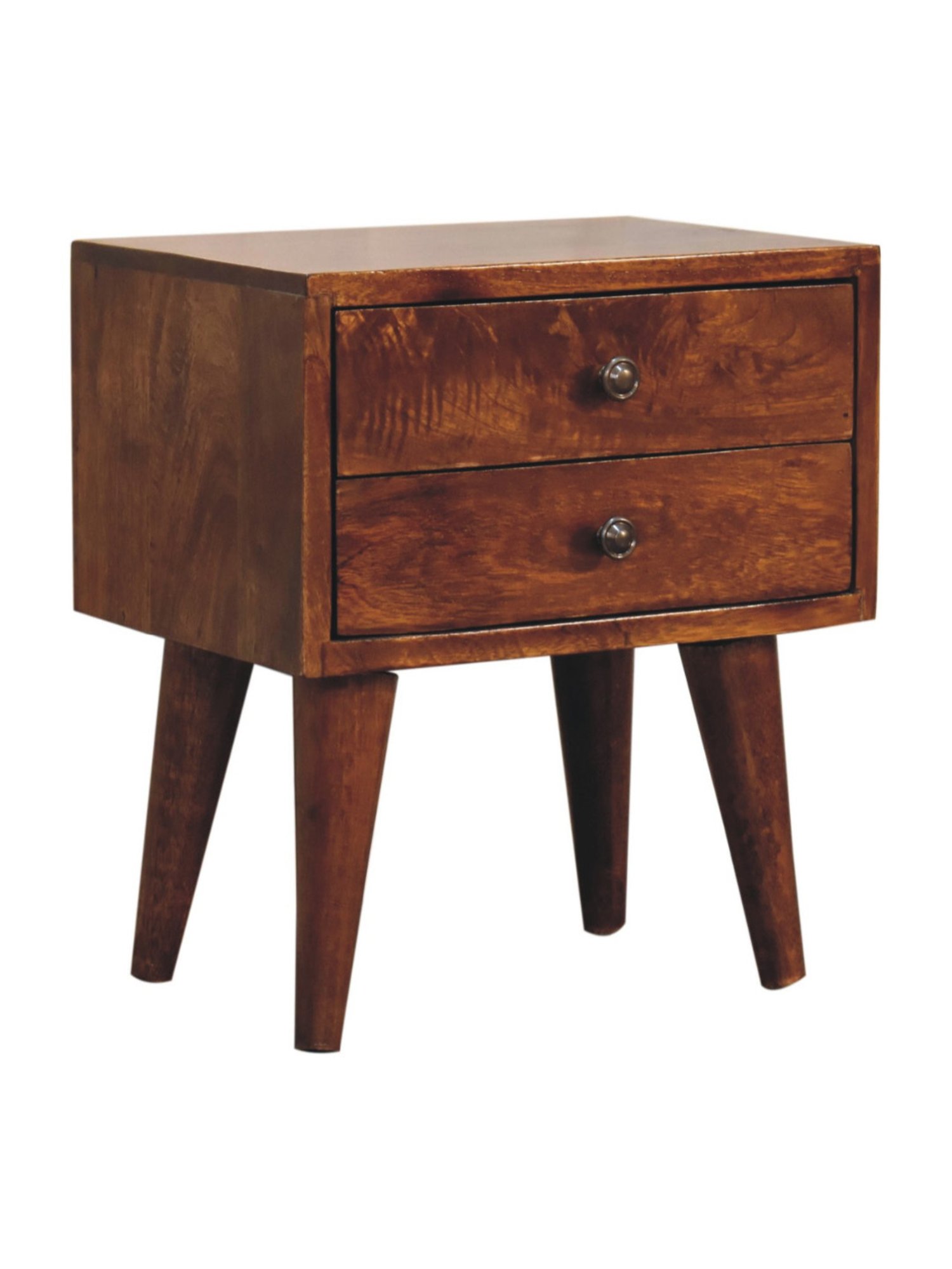 Sleepyhead Ally Teak Brown Sheesham Wood Bedside Table