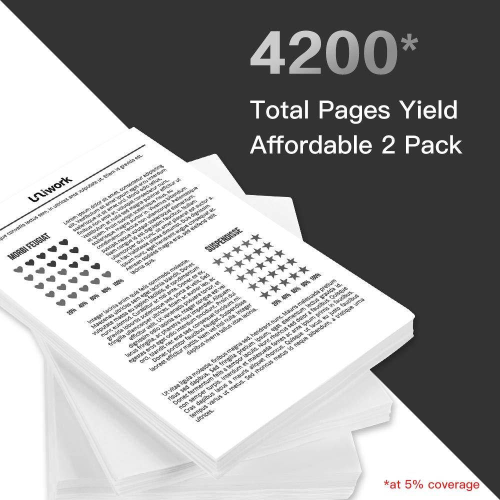 Uniwork Compatible Toner Cartridge Replacement for HP 78A CE278A use for Laserjet Pro P1606dn, M1536dnf, P1566, P1560, P1606, M1536 Printer (2 Black)