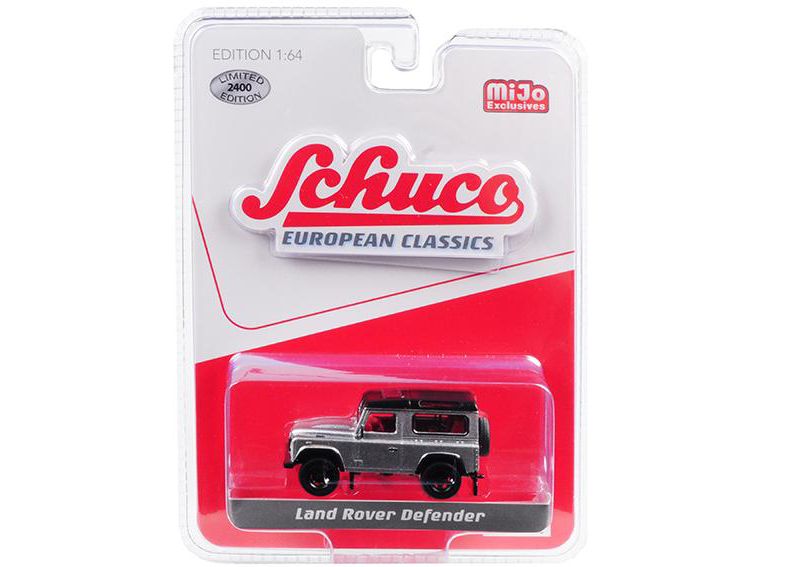 Land Rover Defender Silver "European Classics" Series Limited Edition to 2,400 pieces  1/64 Diecast Model Car by Schuco