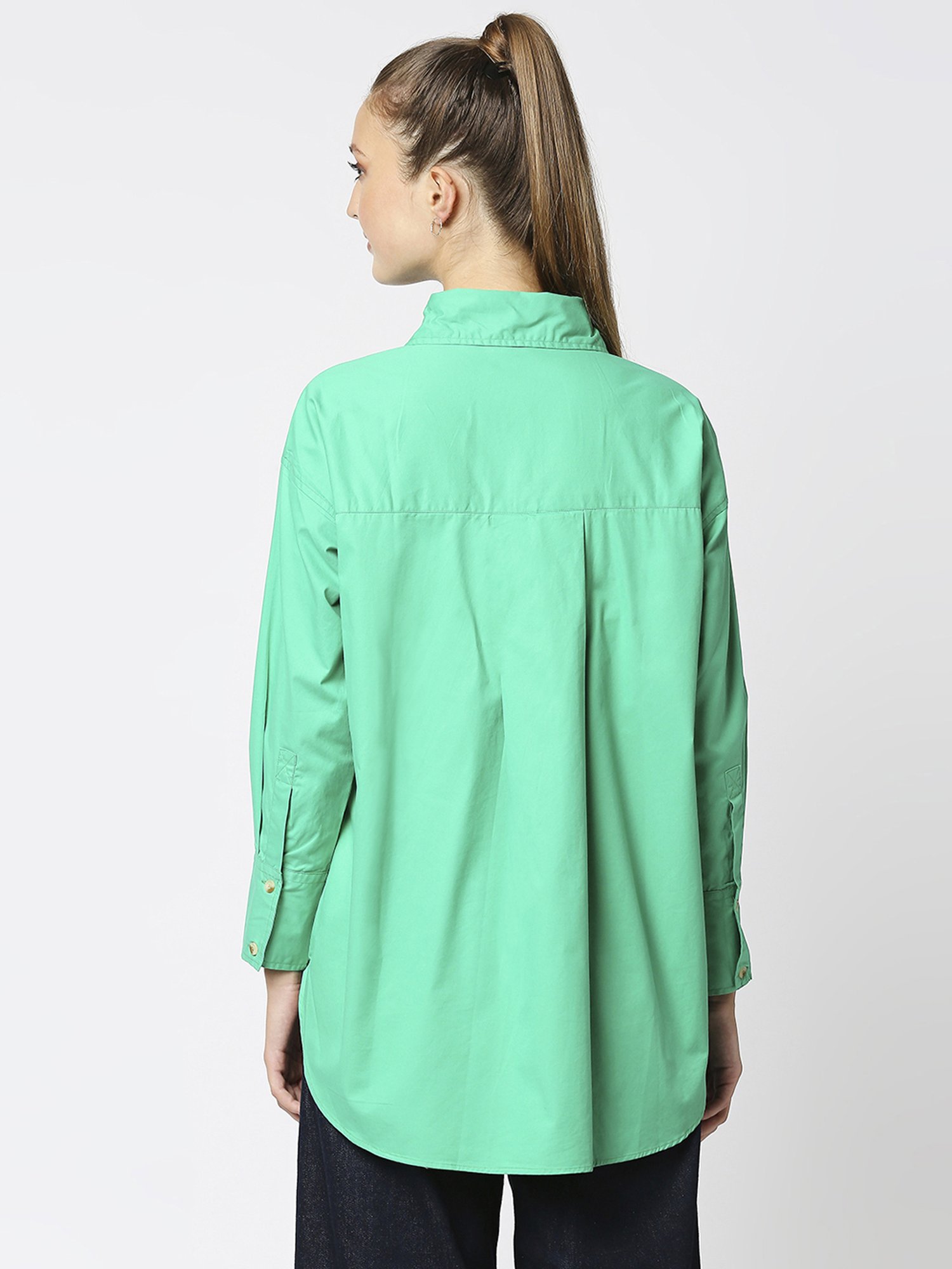 Remanika Green Pure Cotton Shirt
