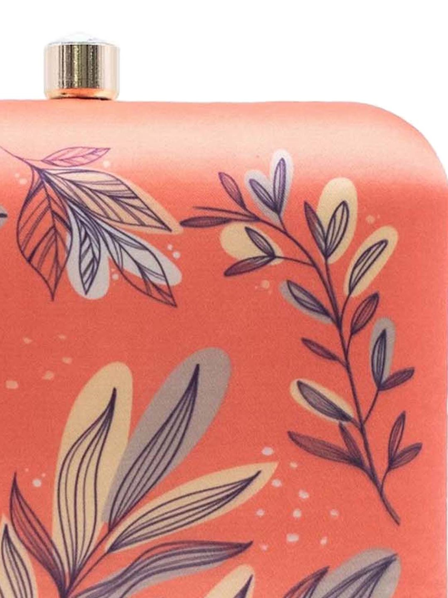 Sugarcrush Peach Printed Clutch