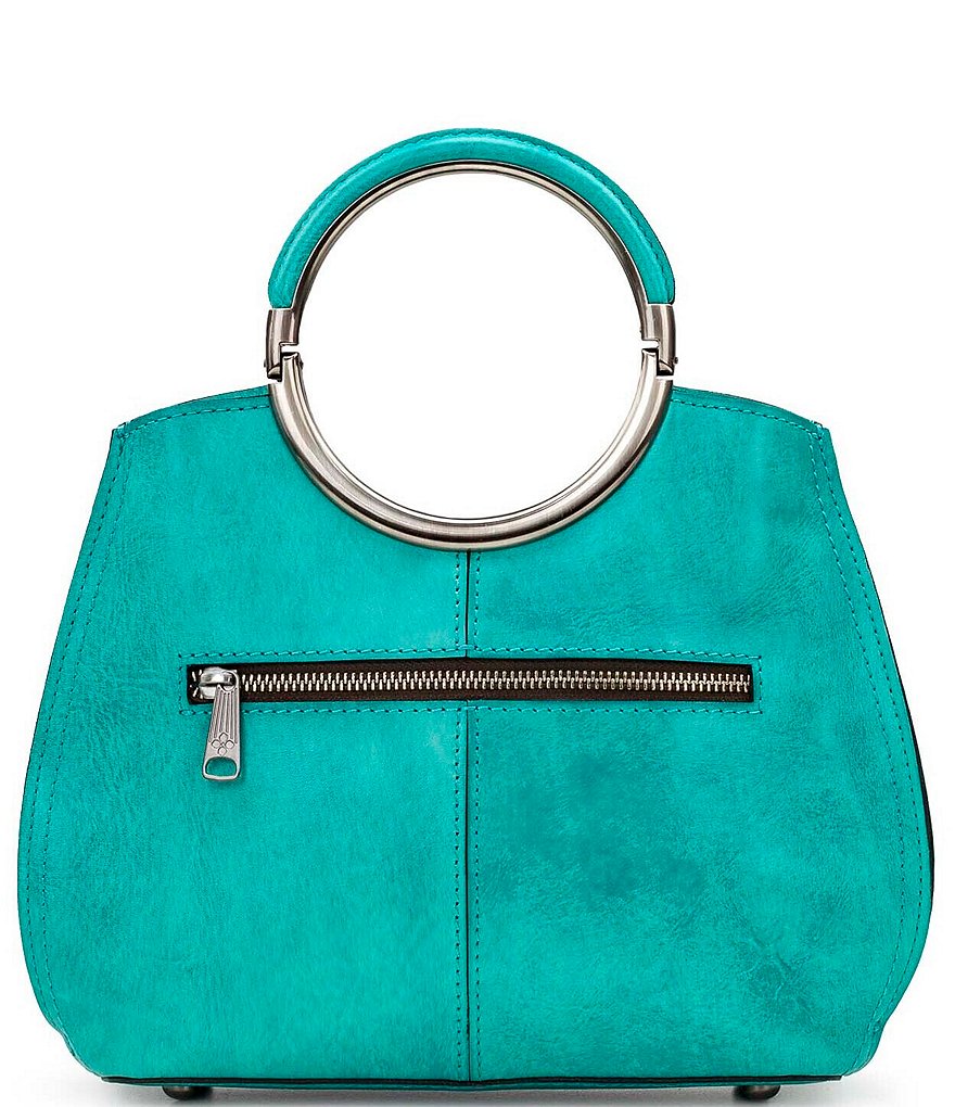 Patricia Nash Cut Out Tooling Collection Aria Ring Handle Floral Shopper Tote Bag