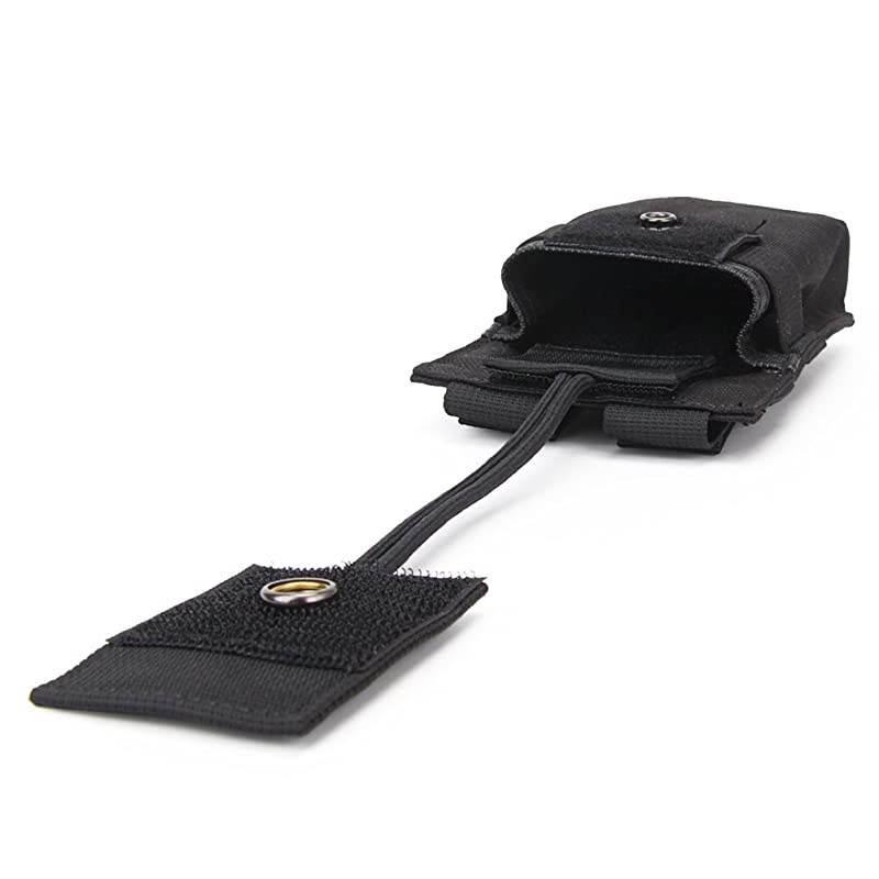 Tactical MOLLE Interphone Pouch Short Radio Holder Tactical Radio Holster Hunting Intercom Bag