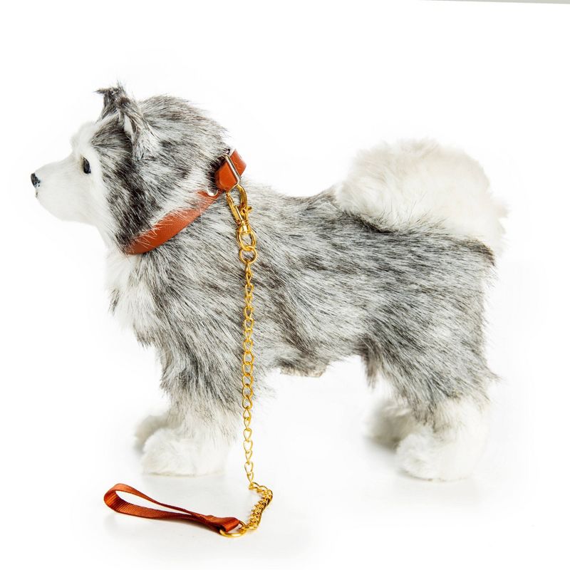 The Queen's Treasures 18" Doll Pet Accessory - Husky Dog with Collar & Leash