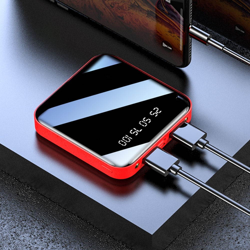 Mini Portable Power Bank 10000mAh External Battery Ultra-Compact High-Speed Charging Technology Portable Charger for iPhone, Samsung Galaxy and More