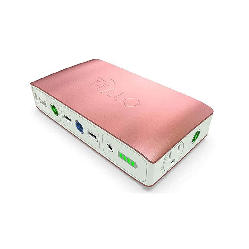 Bolt 58830 mWh Portable Phone Laptop Charger Car Jump Starter with AC Outlet and Car Charger - Rose Gold