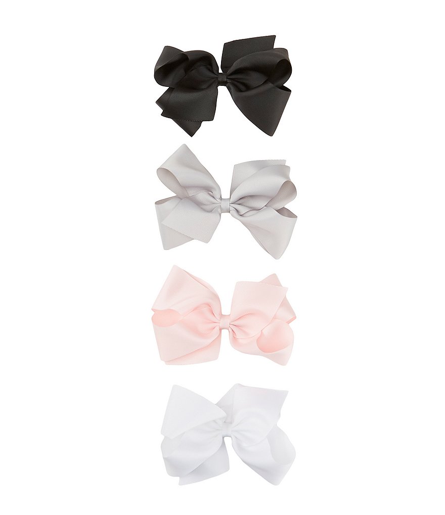 Edgehill Collection Little Girls Sparkle Satin Bow Wrap Headband