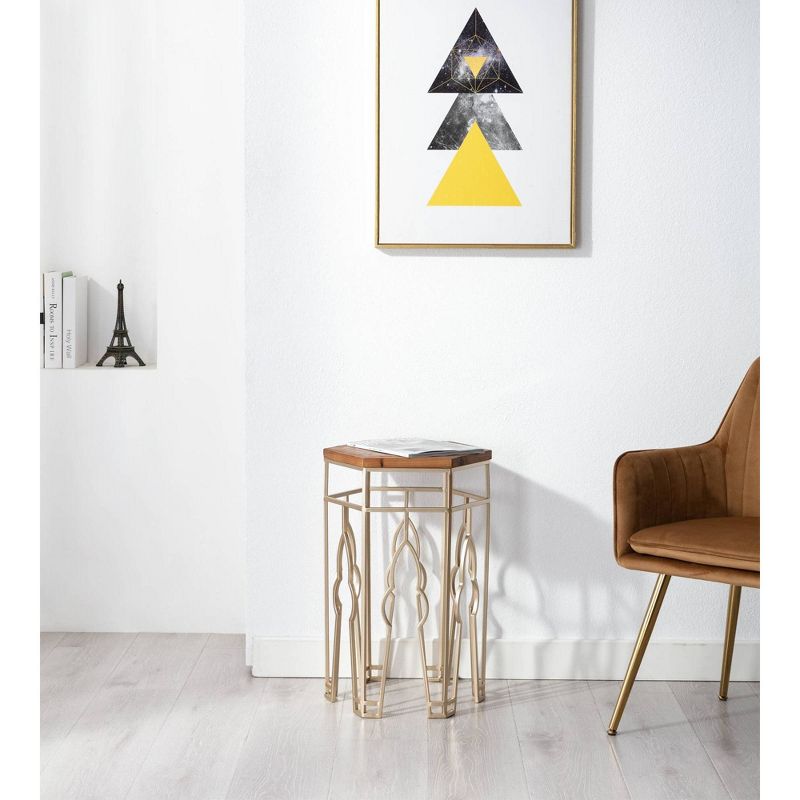 Genevieve Nesting Tables Gold/Natural - Boraam