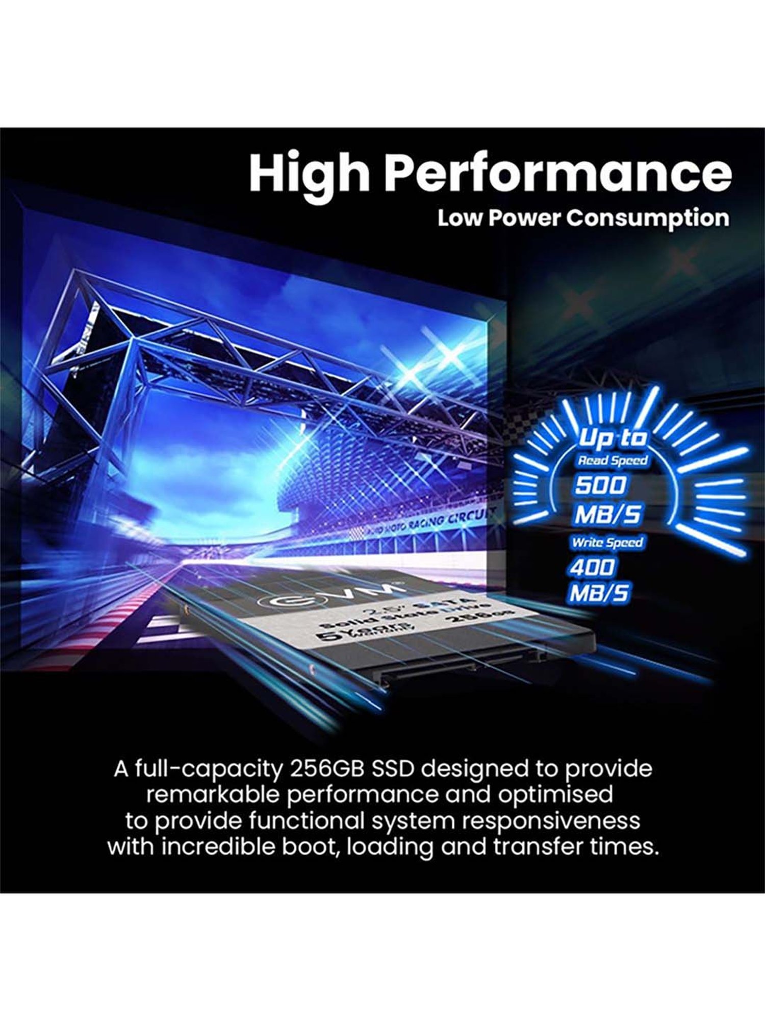 EVM EVM25 256GB 2.5 inch SATA Internal SSD (Black)