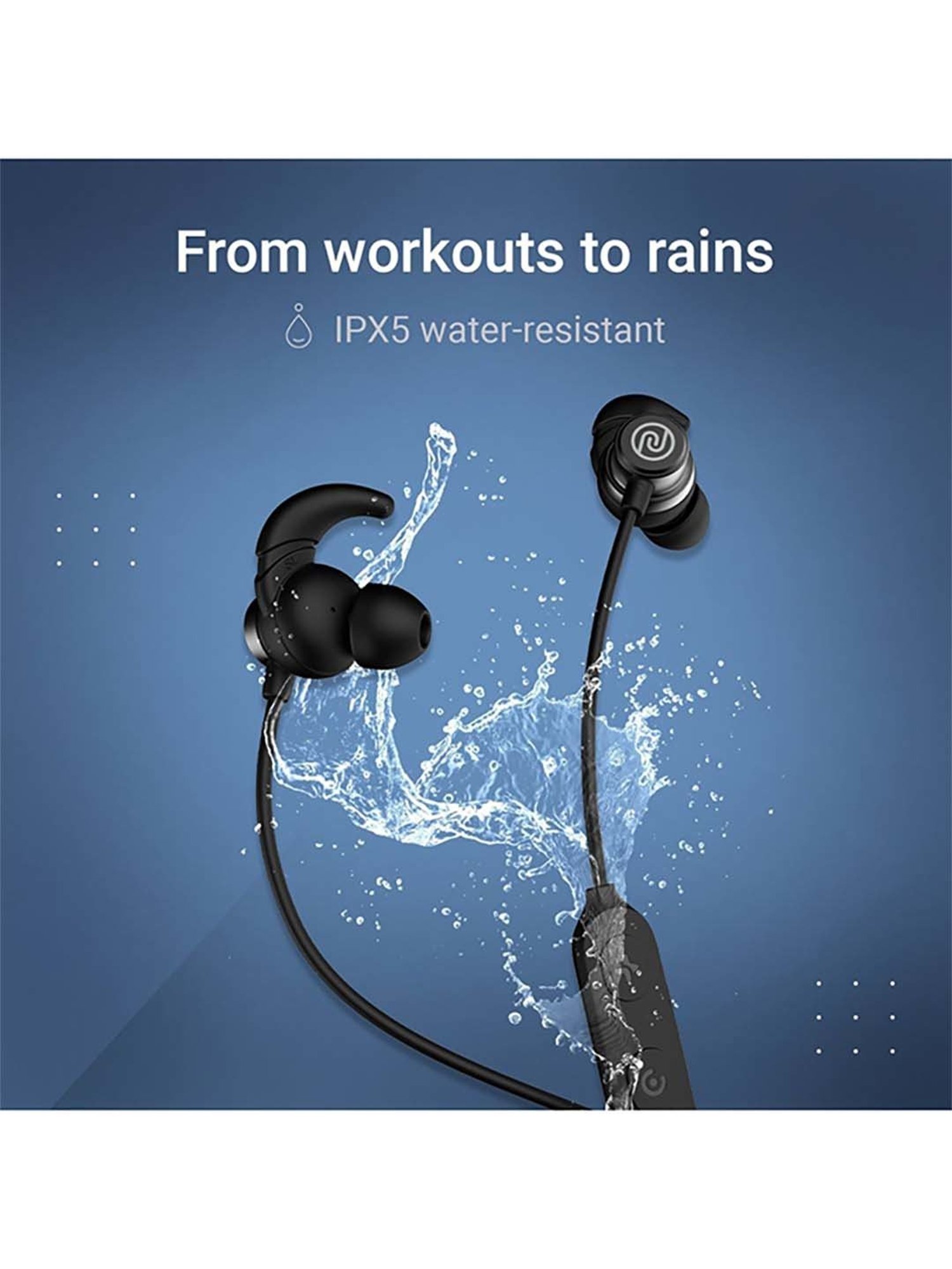 Noise Tune Active Pro Bluetooth V5.2 Bluetooth Headset (Jet Black)