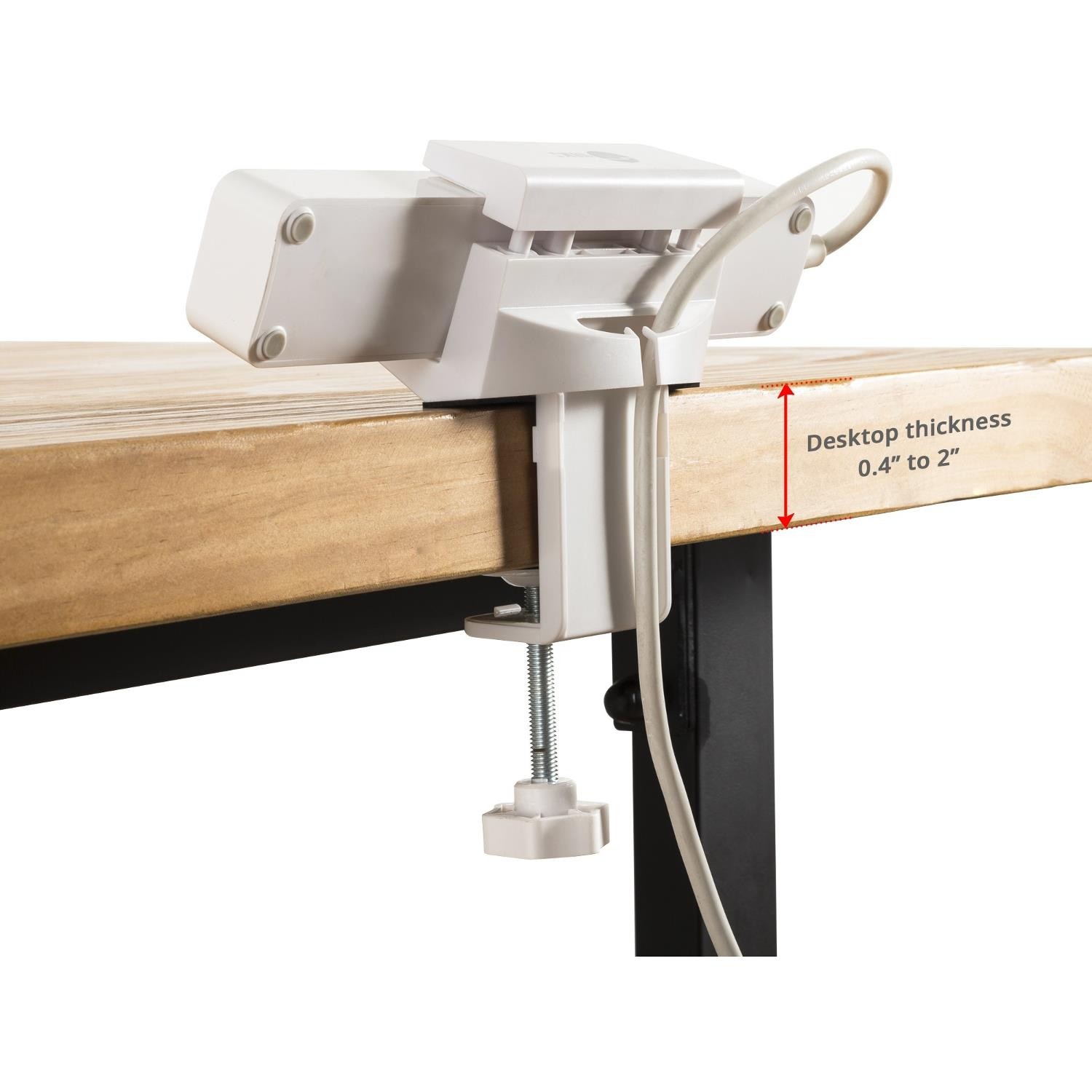 SIIG CE-MT2S12-S1 Clamp Mount for Power Strip White CEMT2S12S1