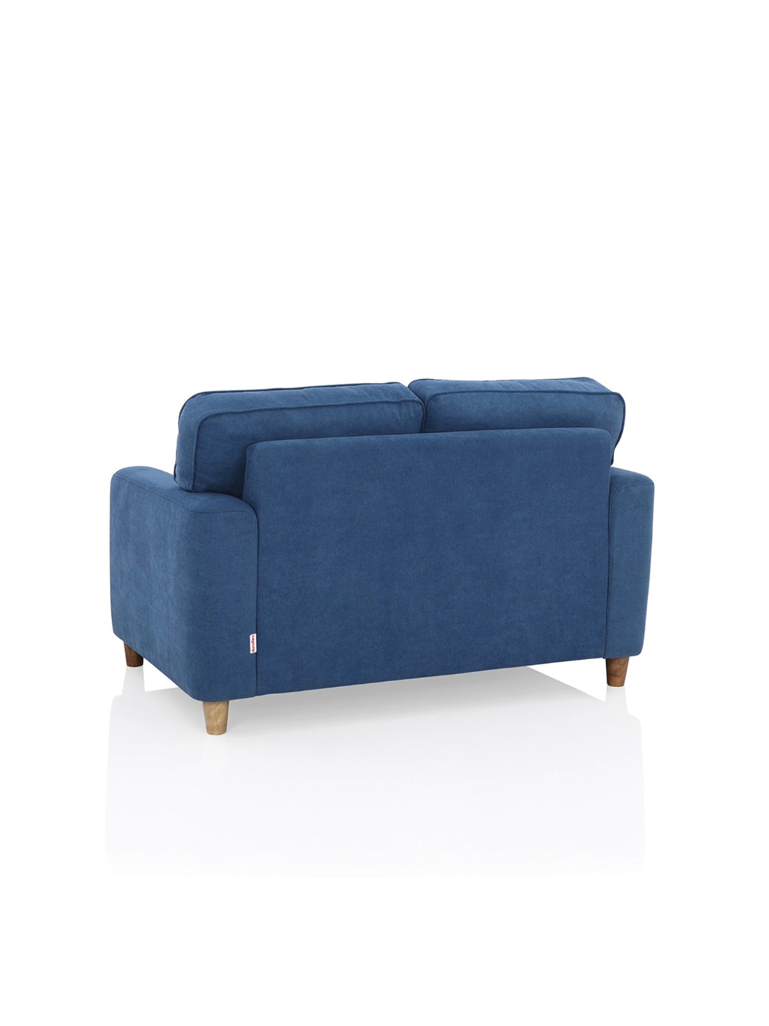 Durian Berry Black Premium Leatherette 2 Seater Sofa