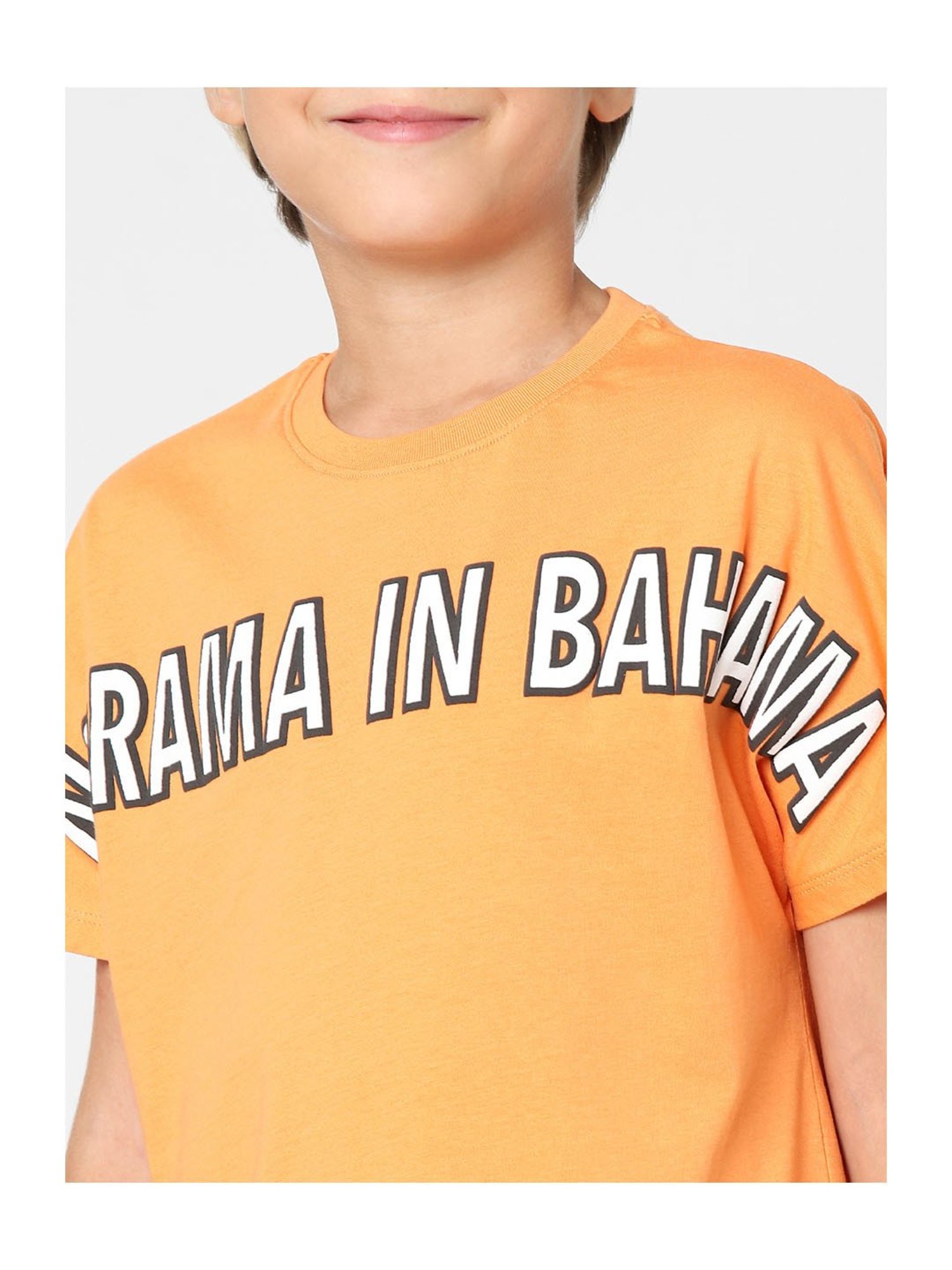 Jack & Jones Junior Light Orange Printed  T-Shirt