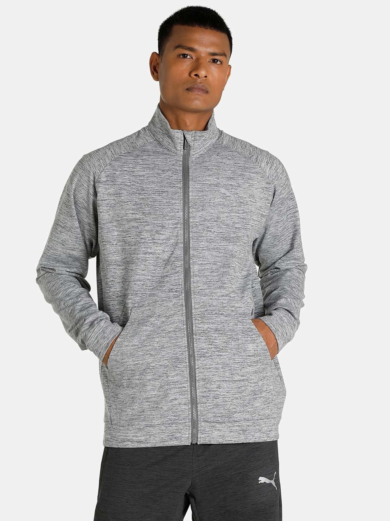 Puma Cloudspun Grey Regular Fit Jacket
