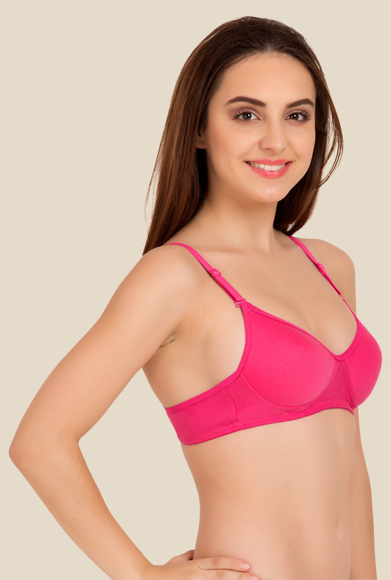 Tweens Peach & Pink Padded Bra (Pack Of 2)