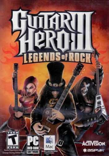Guitar Hero 3 III: Legends of Rock Game Only for PC or Mac Factory Sealed Copy