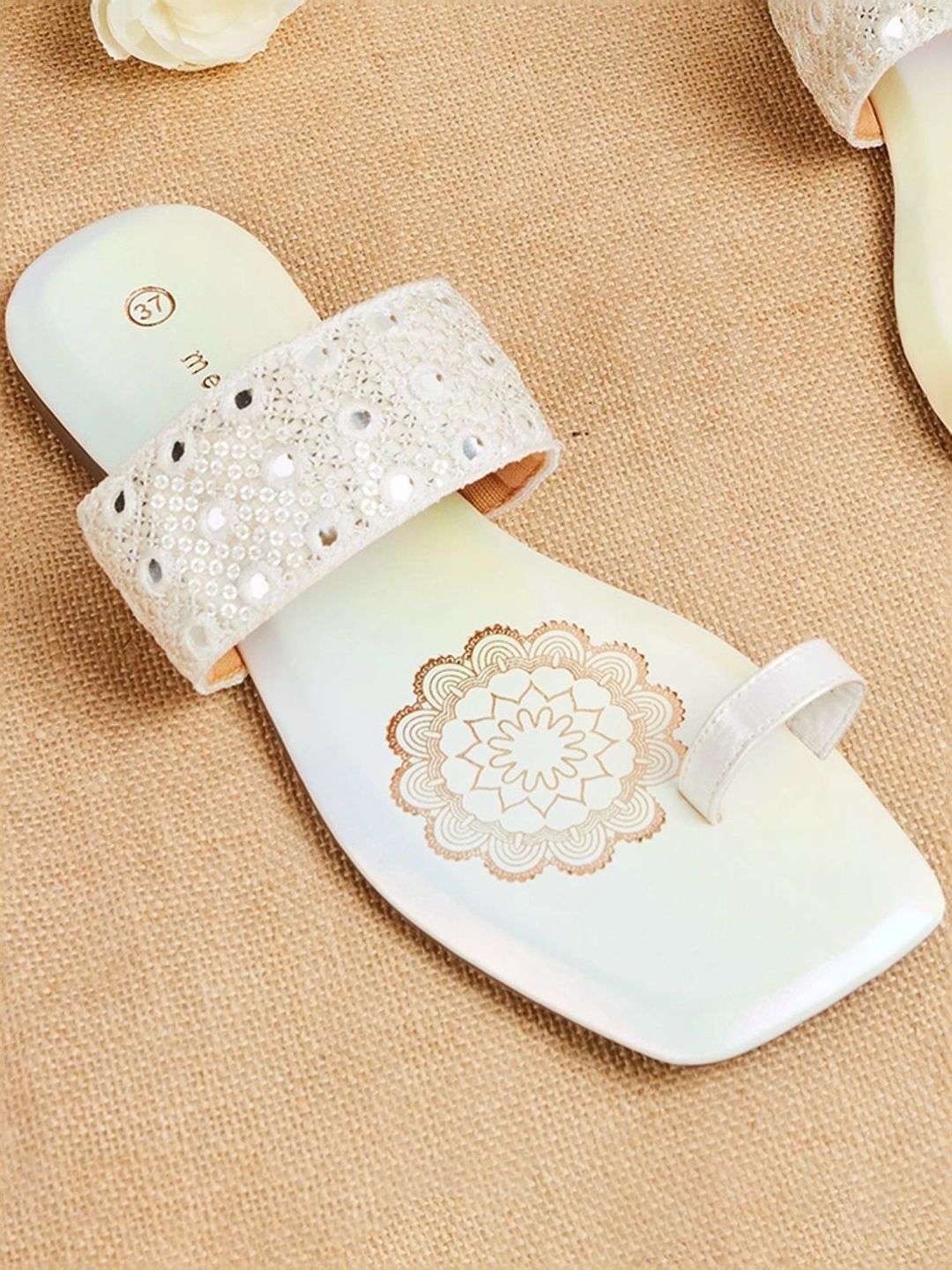 Truffle Collection Women's Silver Flat Ballets