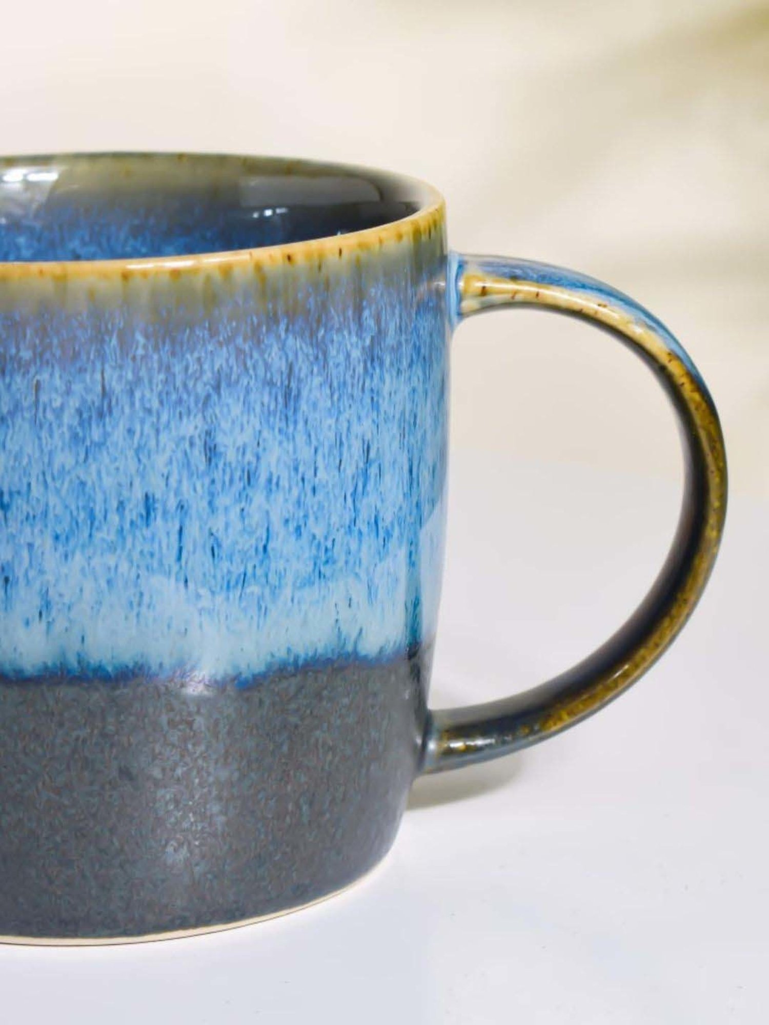 Nestasia Microwave Safe Set of 1 Blue Sapphire Ceramic Cup for Tea, Coffee and More, 300ml