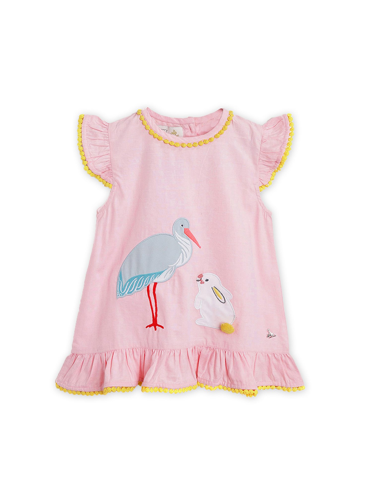 Cherry Crumble By Nitt Hyman Kids Pink Applique Top