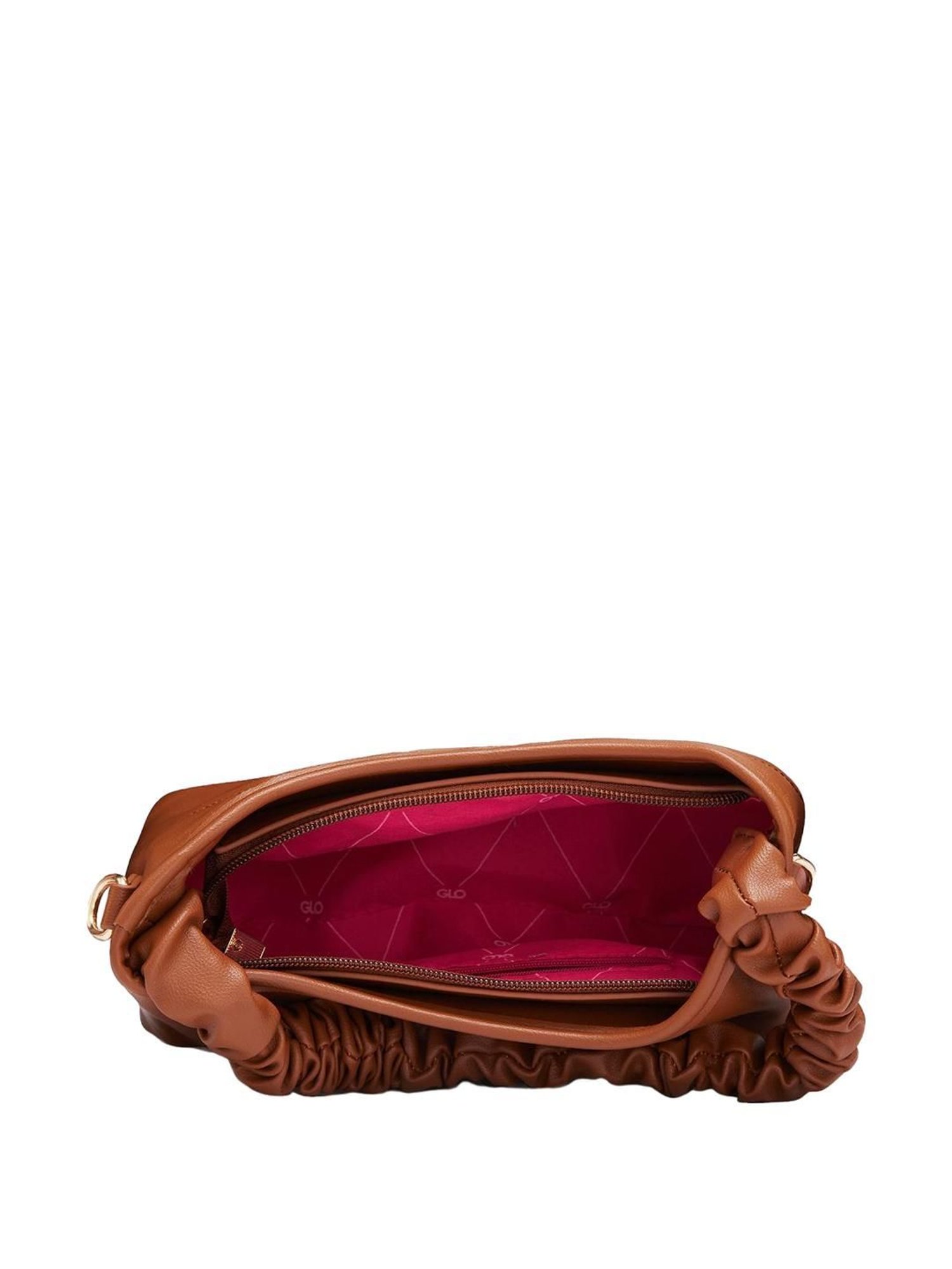 Globus Tan Textured Medium Hobo Handbag