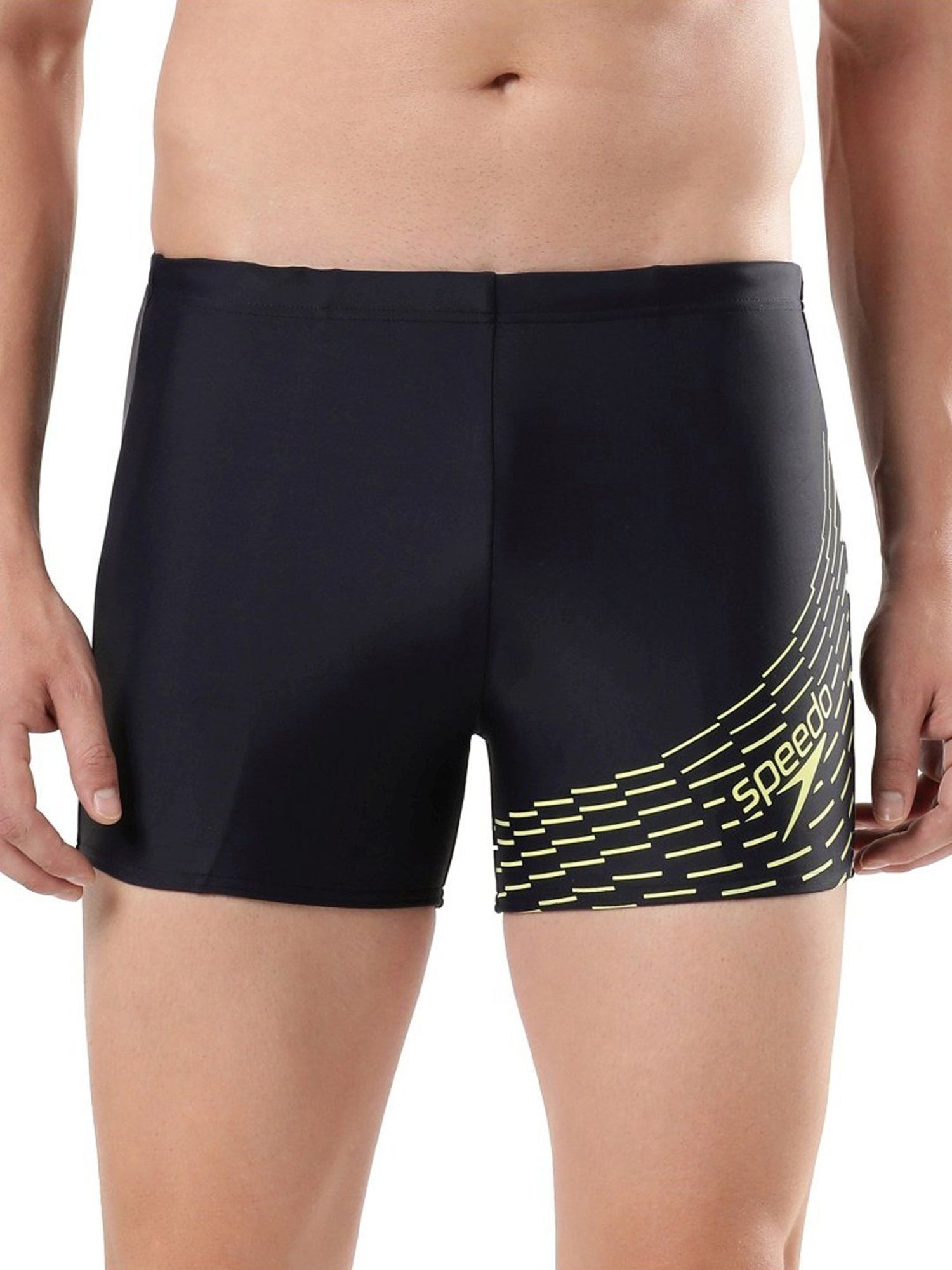 Speedo Dark Navy Regular Fit Printed Swim Shorts