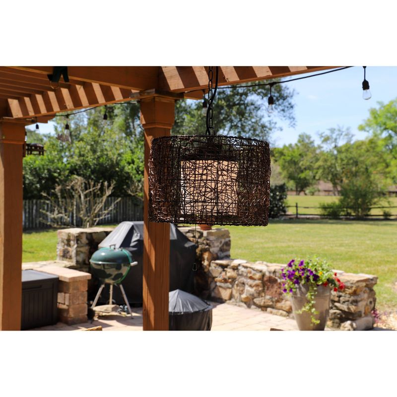 Outdoor Pendant Light Kenroy Bronze Metal