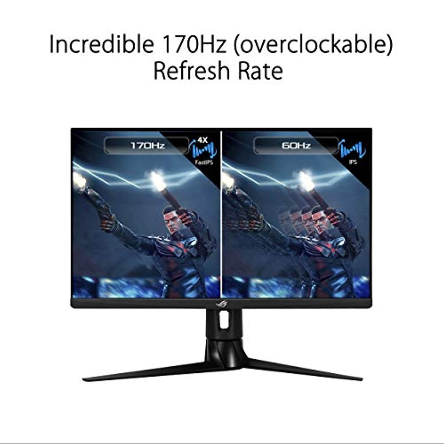 ASUS ROG Strix XG27AQ 27? HDR Gaming Monitor, 1440P WQHD (2560 x 1440), Fast IPS, 170Hz, 1ms, G-SYNC Compatible, Extreme Low Motion Blur Sync, Eye Care, HDMI DisplayPort USB 3.0 Hub, DisplayH (XG27AQ)