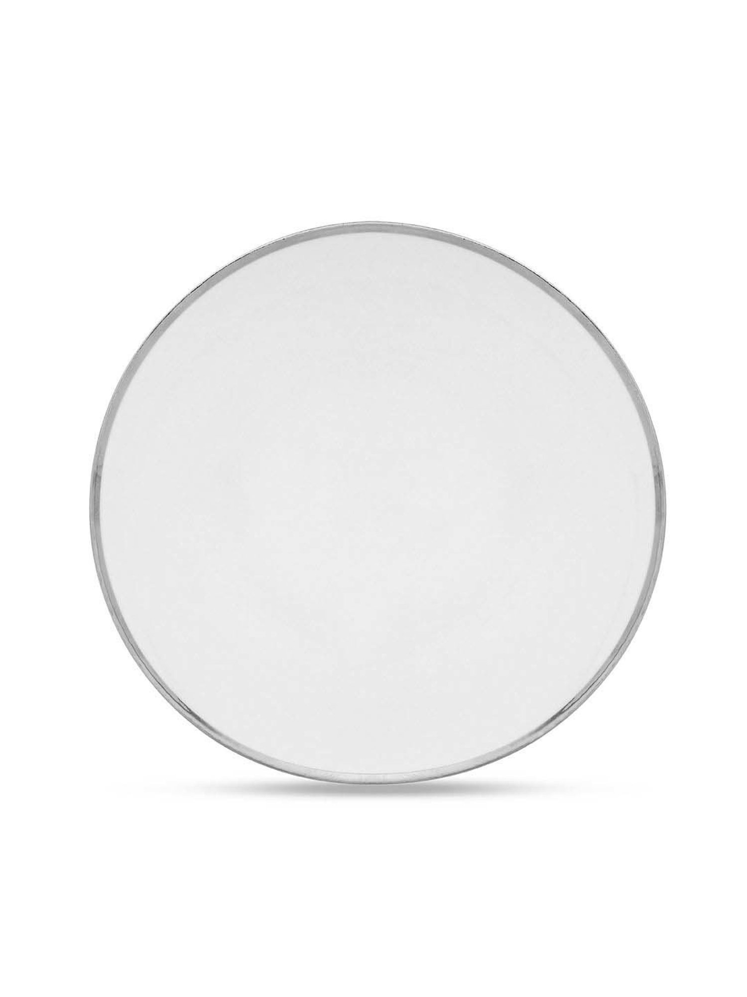 Nestasia Premium Quality Mandala Yellow Spiral Printed Square Shaped Ceramic Plate With Handle