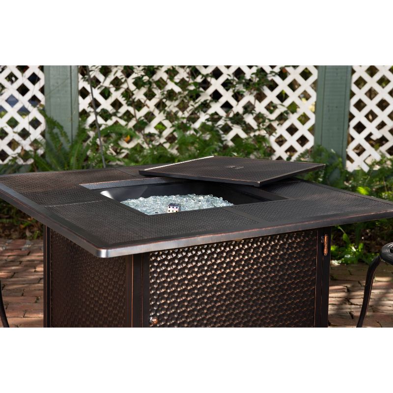 Walkers Square Aluminum LPG Fire Pit - Fire Sense