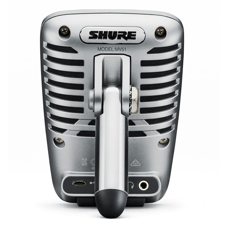 Shure MV51 Digital Large Diaphragm Condenser Microphone (Silver)