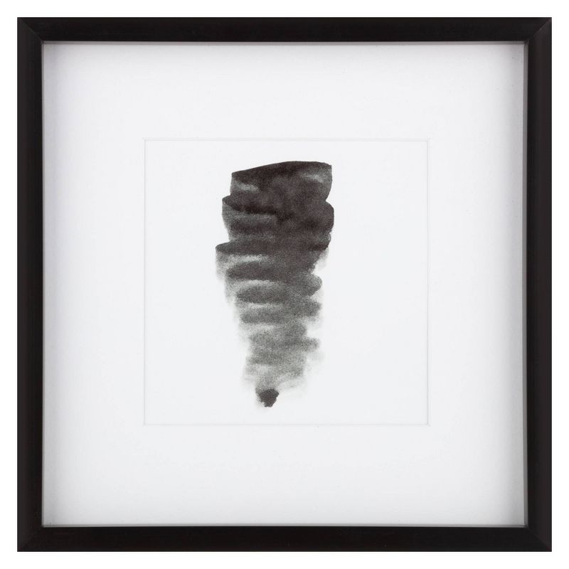 5pc Gallery Wall Frame Set with Decorative Art Prints and Hanging Template Black - Gallery Solutions