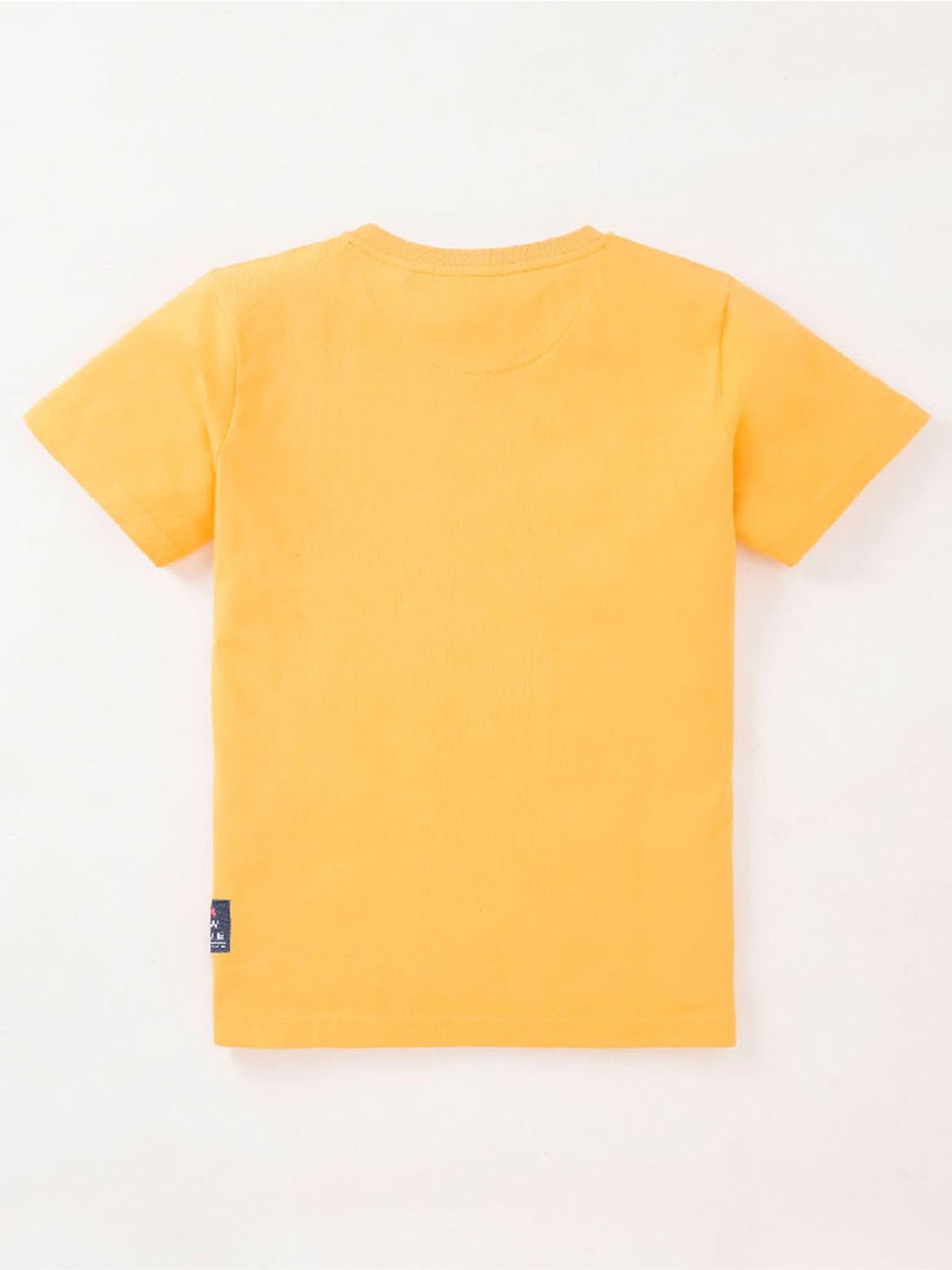 Edheads Kids Yellow Cotton Printed T-Shirt