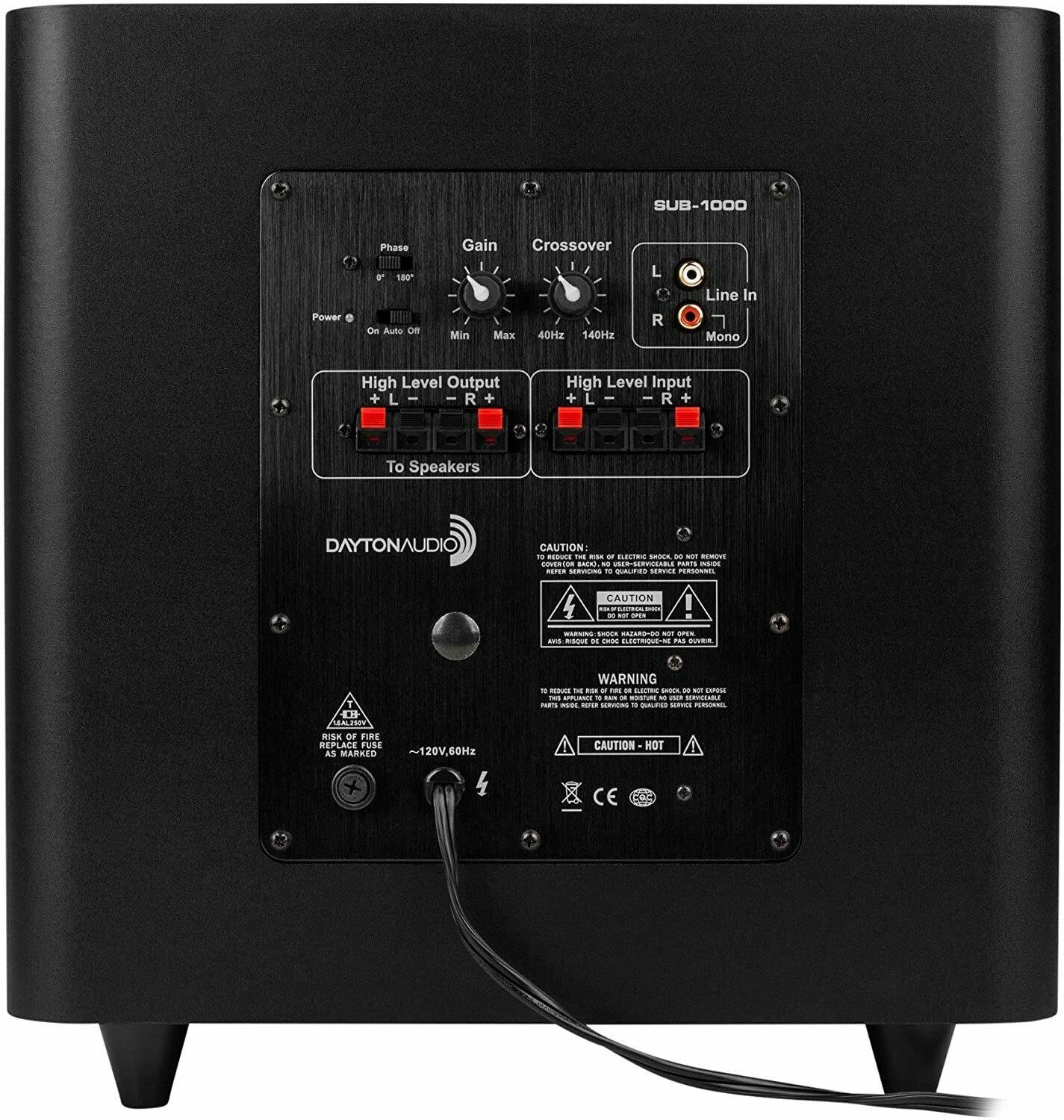 Dayton Audio - SUB-1000 - 10" 100 Watt Powered Subwoofer