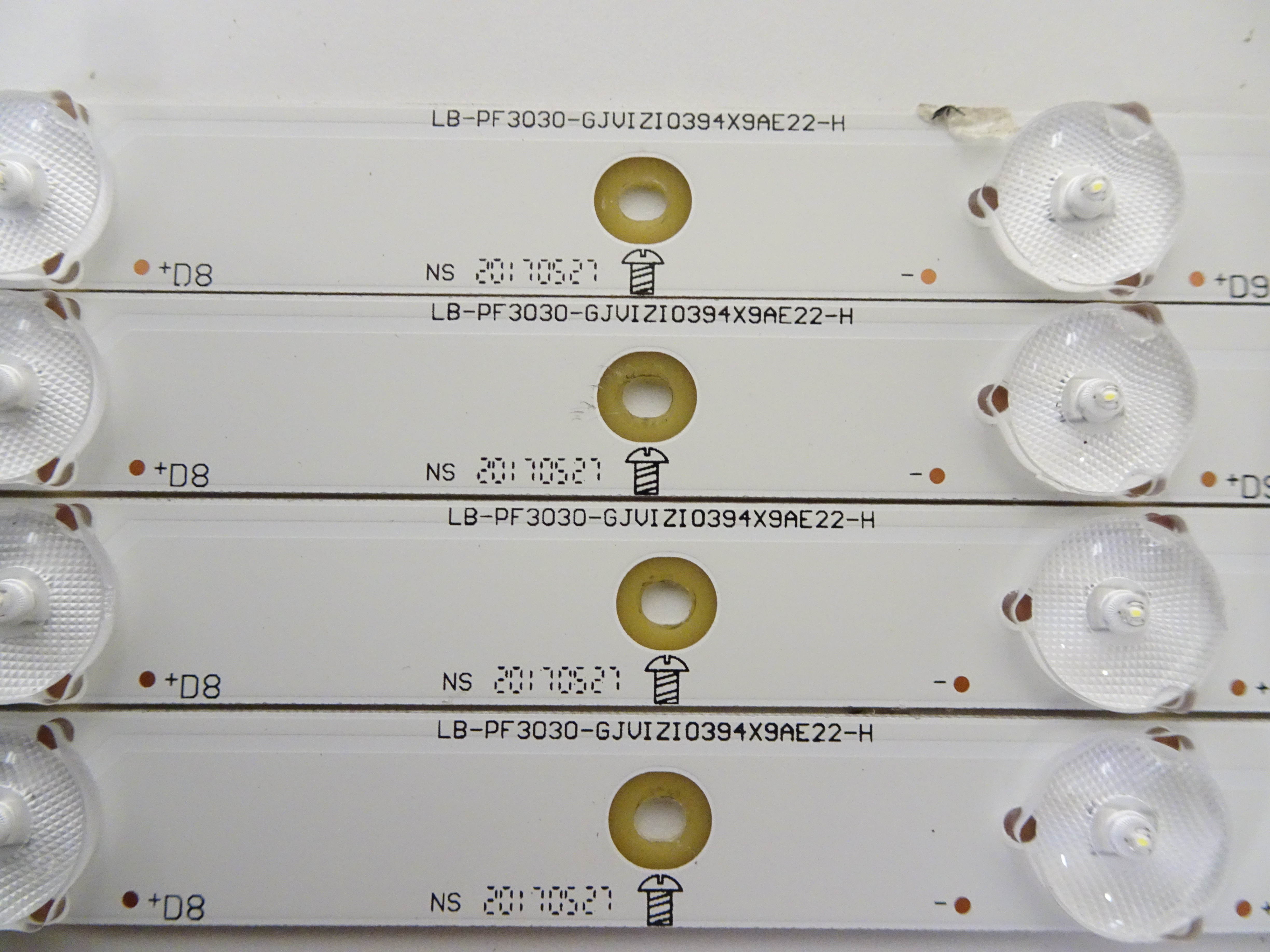 Vizio D39F-E1 LED Backlight Strip Set (4) LB-PF3030-GJVIZIO394X9AE22-H