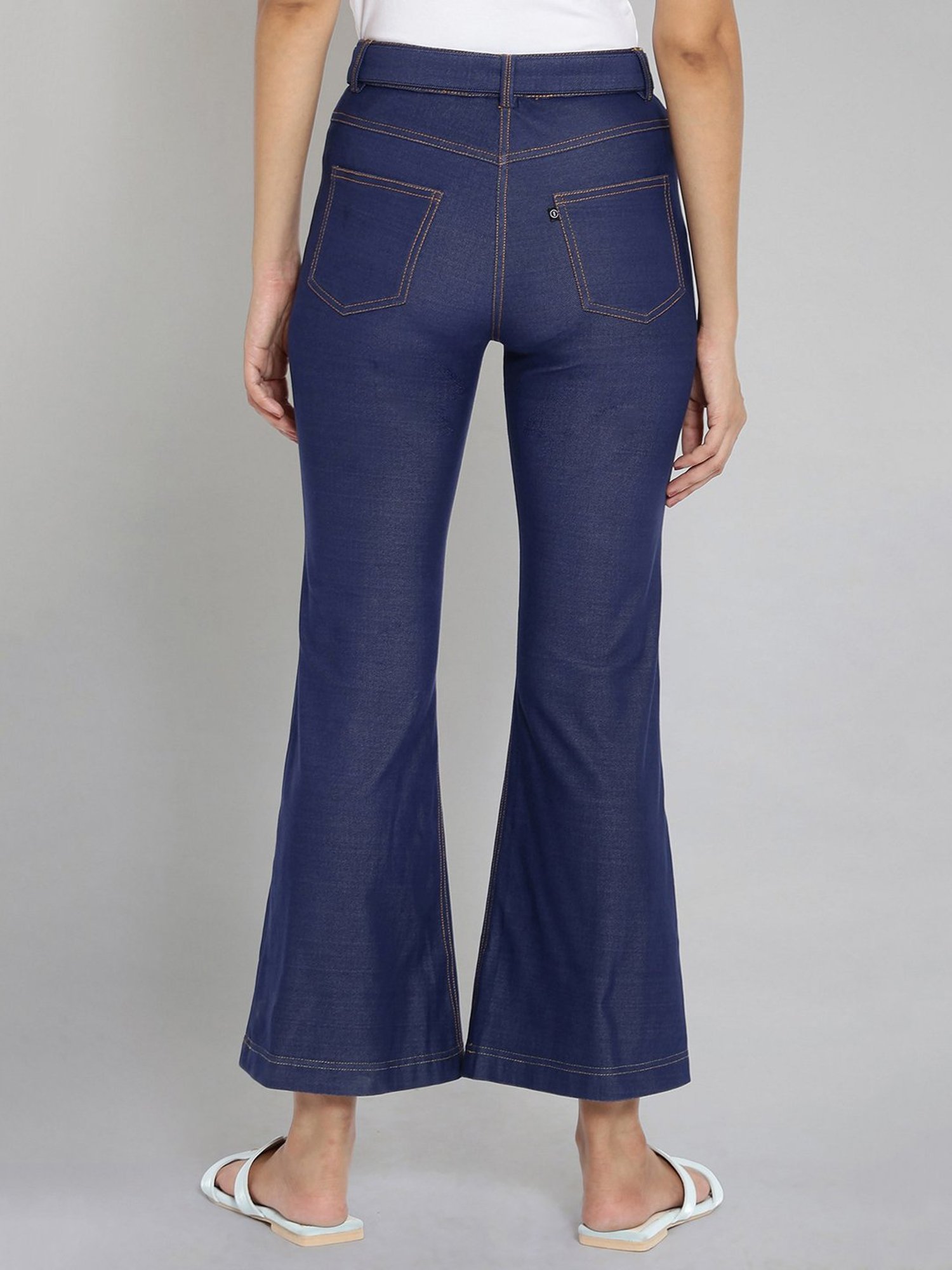 Elleven Navy Flat Front Trousers