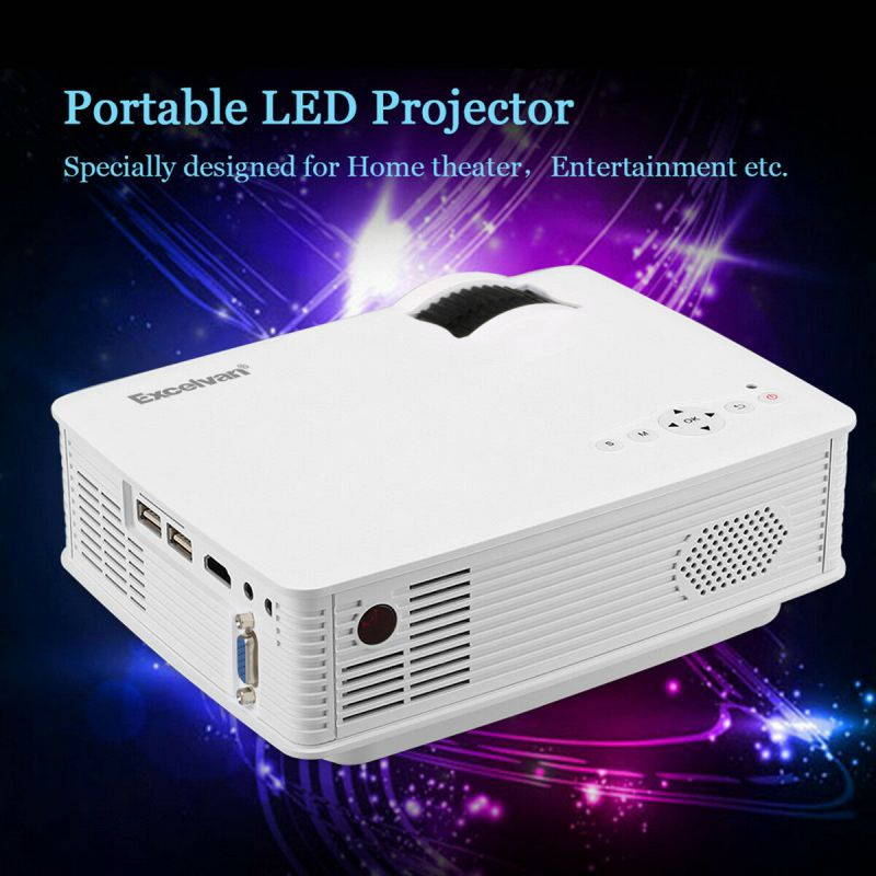 7000 Lumens 1080P FHD LED LCD Home Theater Projector 3D HDMI USB SD AV VGA US