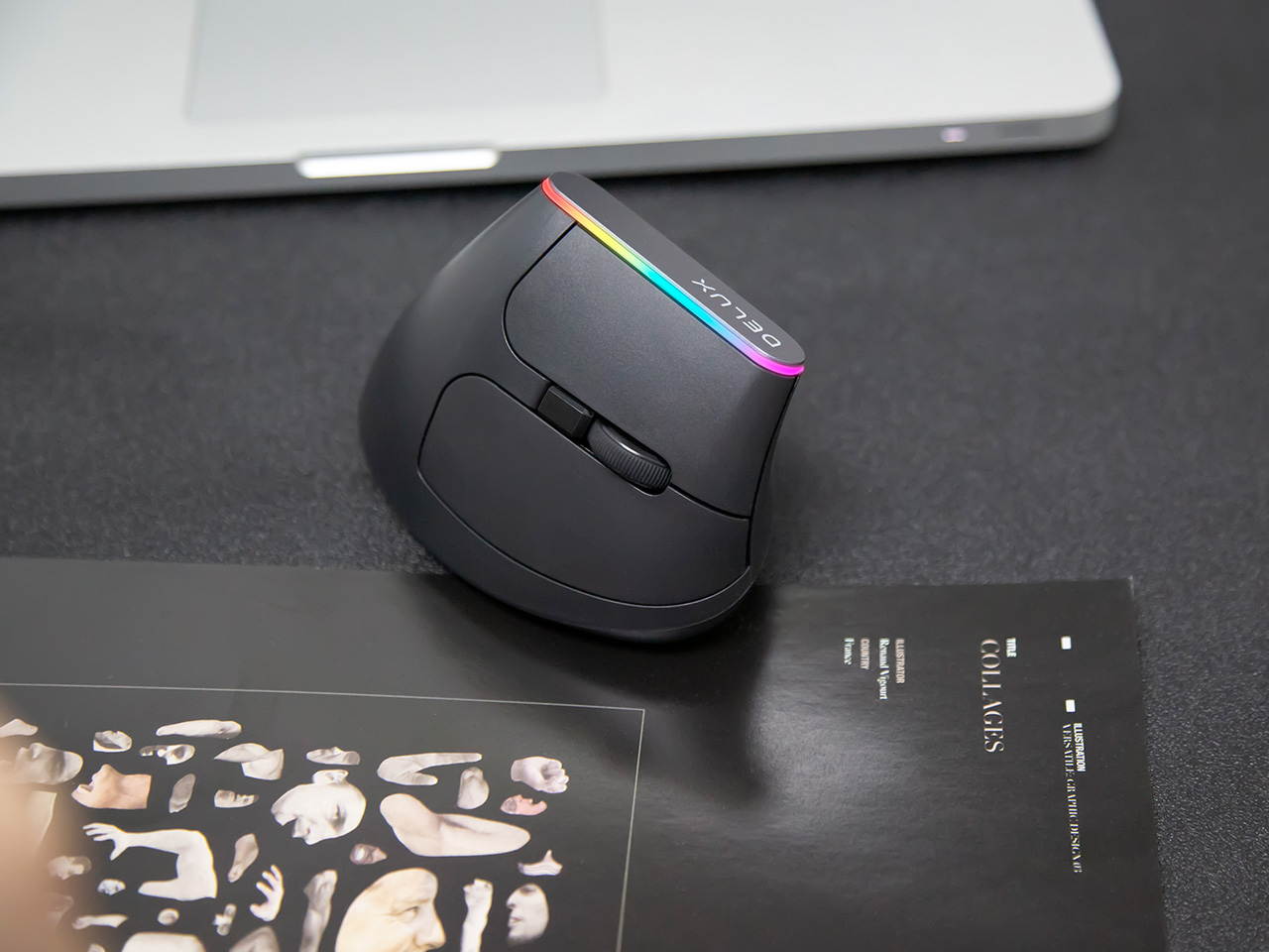 HXSJ Ergonomic Optical Office 2.4G Wireless Gaming Mouse Mice Adjustable 2400 DPI with 6 Buttons for Laptop PC Notebook Computer