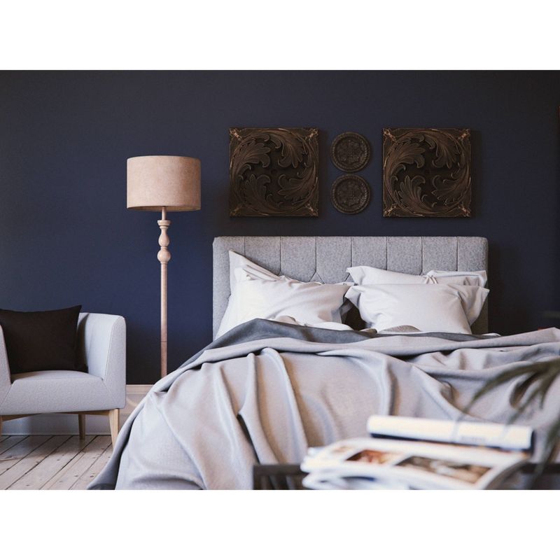 3-way Bennett Floor Lamp Toasted Almond Finish - Kenroy Home