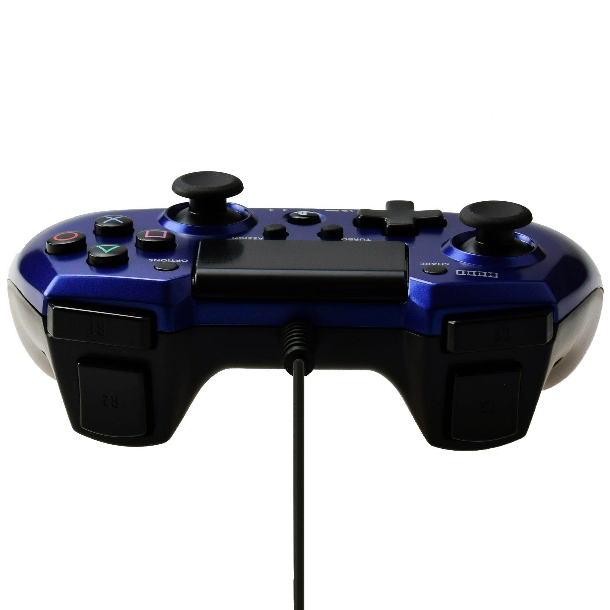 Hori Pad 4 FPS Plus Wired Controller Gamepad for PS4 PS3 Blue