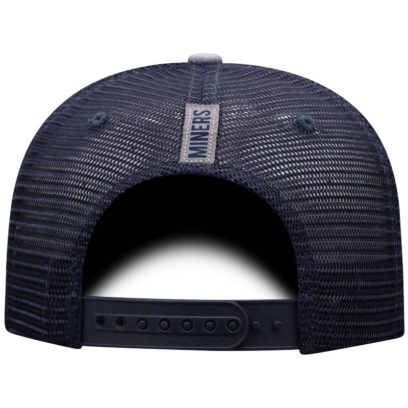 NCAA UTEP Miners Men's Gray Chambray with Hard Mesh Snapback Hat