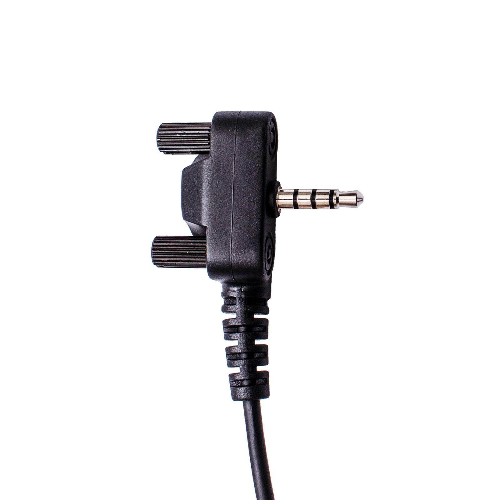 2-Wire Security Clear Coil Earphone for Vertex Standard VX-110 VX-130 VX-131