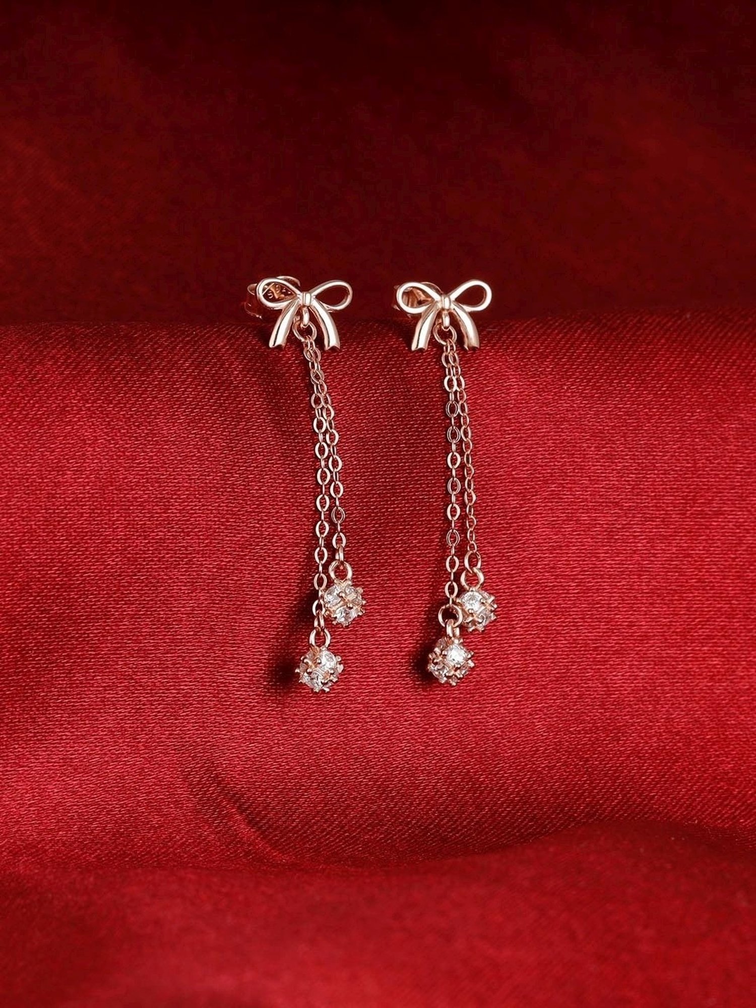 GIVA 92.5 Sterling Silver Bow Earrings for Women