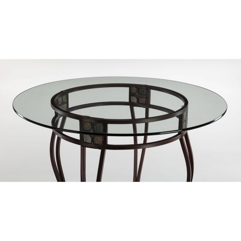 3pc Pub Dining Set Brown/Black - Boraam