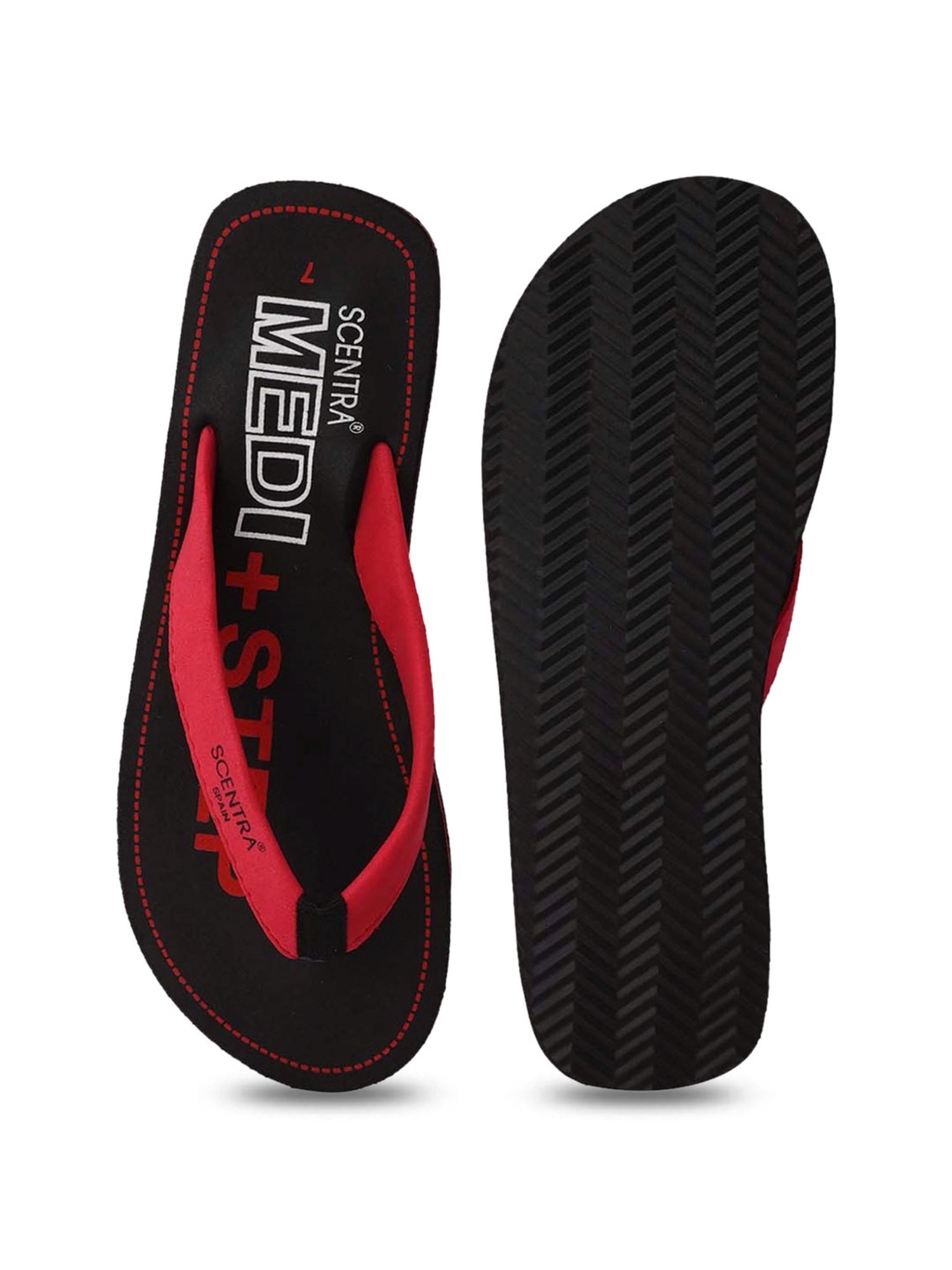 Scentra Women's Red Flip Flops