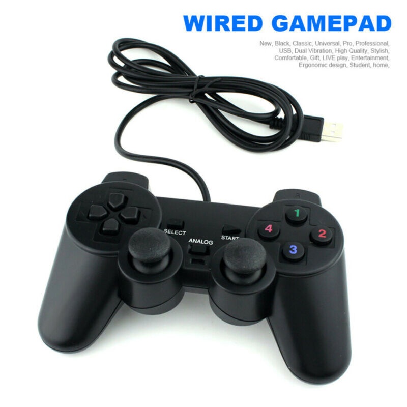 Vicabo 208 USB Wired Gamepad, Game Controller for
PC / Windows - Black