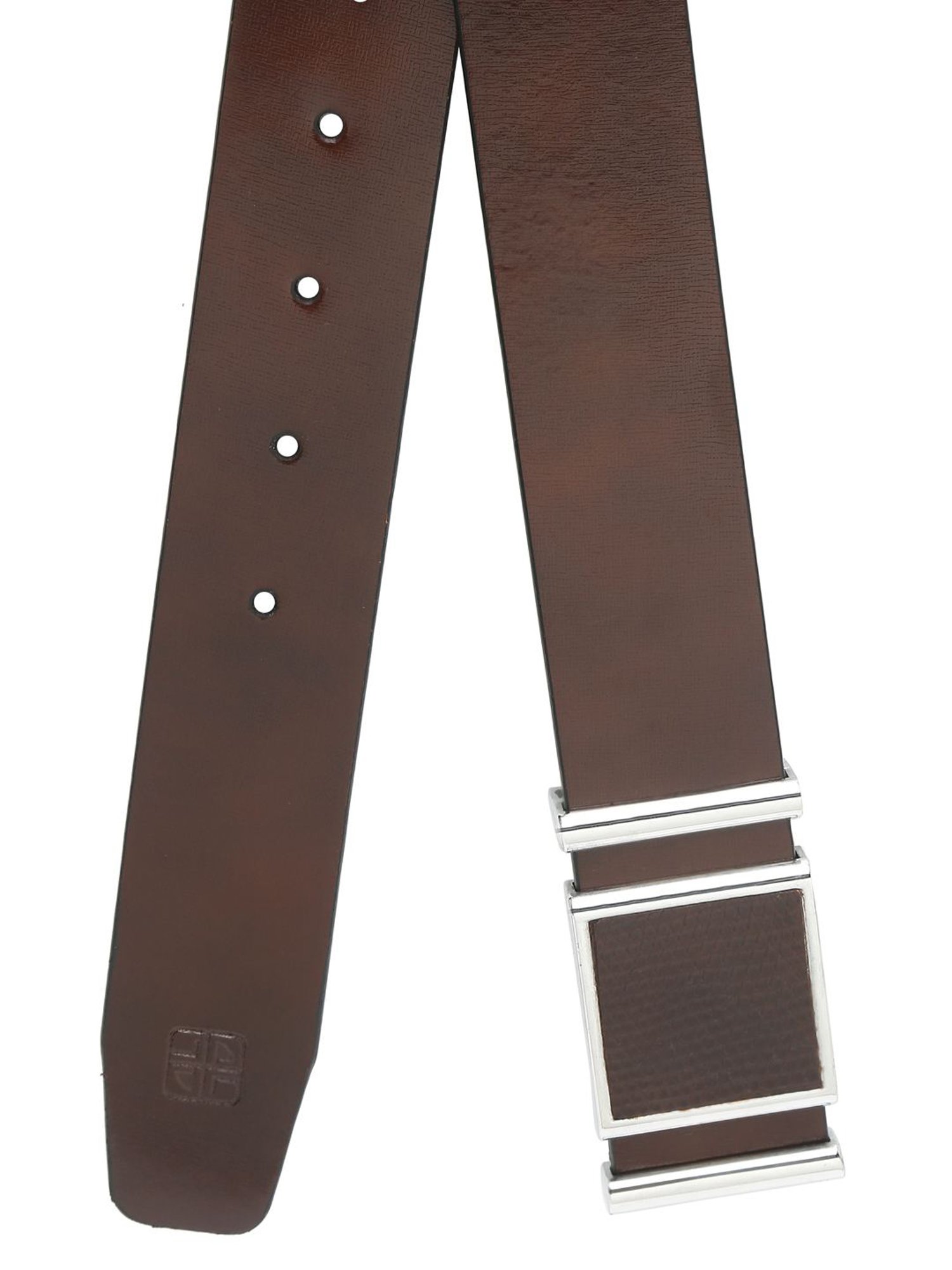 Carlton London Brown Leather Casual Belt for Men