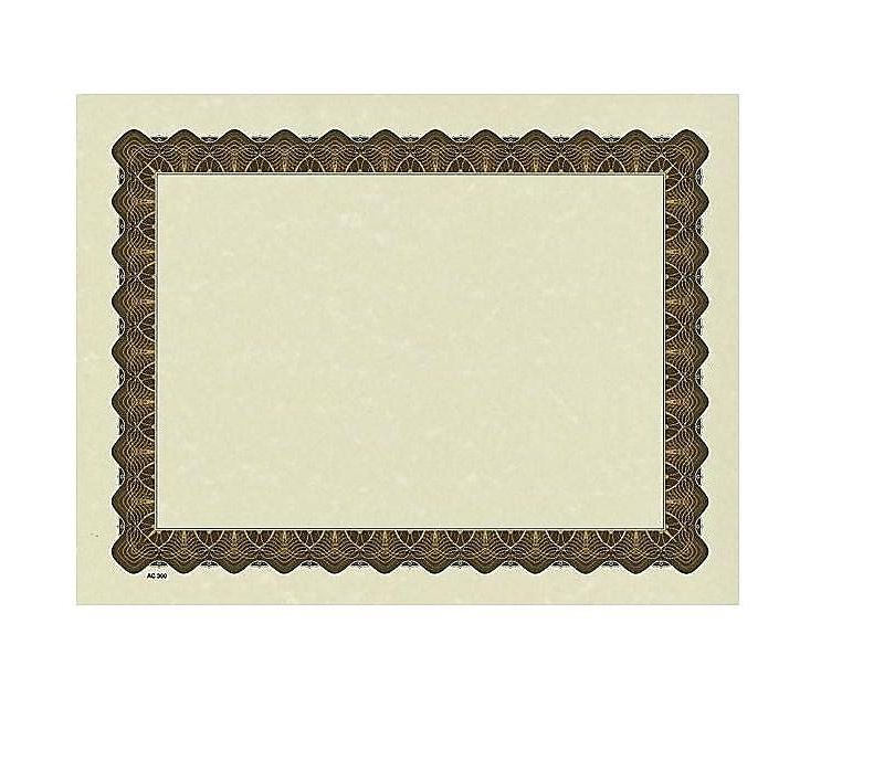 Great Papers Metallic 8.5 x 11 Certificates Beige/Gold 460189