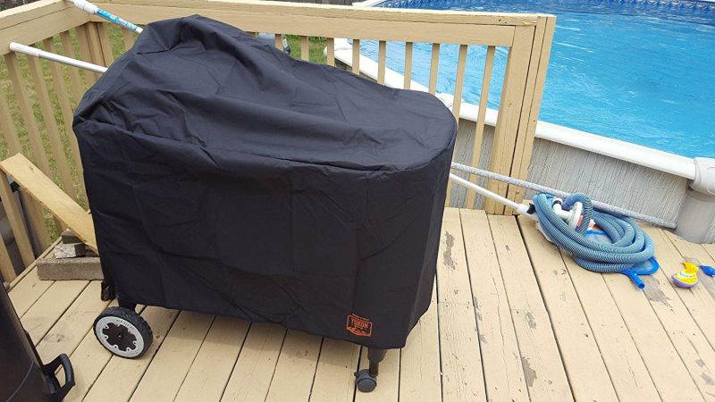 Yukon Glory 8268 Premium Grill Cover for Weber Performer Premium and Deluxe Charcoal Grills, 22-Inch (Compare to Weber 7152); Includes 3 Year Warranty