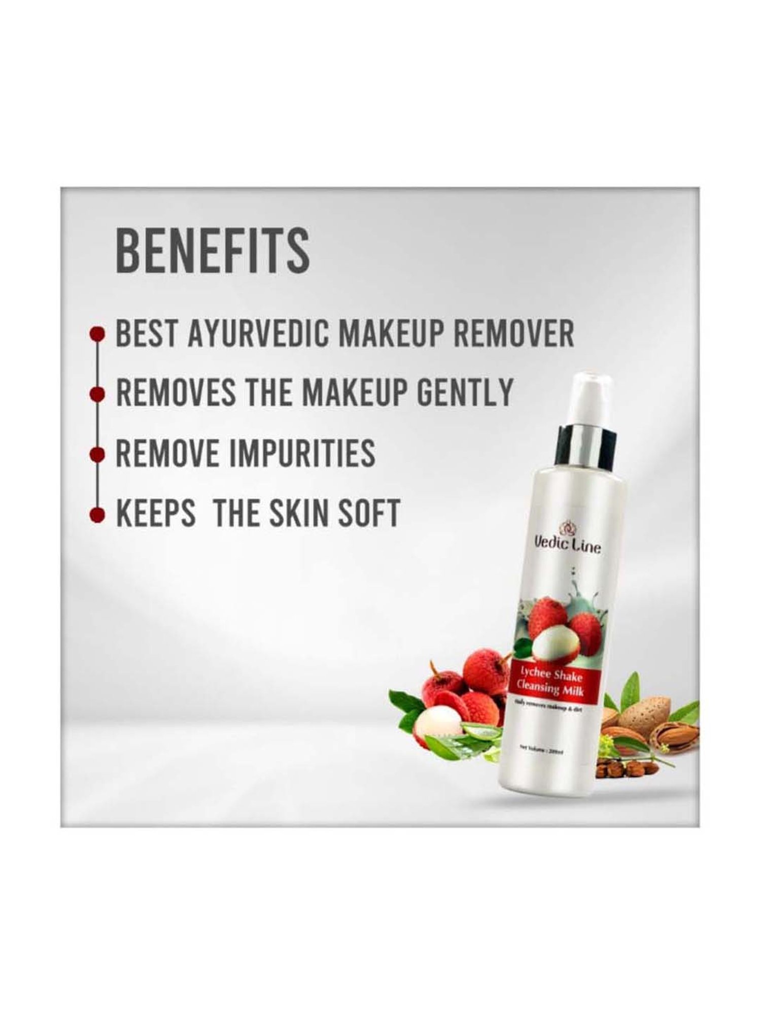 VEDIC LINE Lychee Shake Cleansing Milk - 200 ml