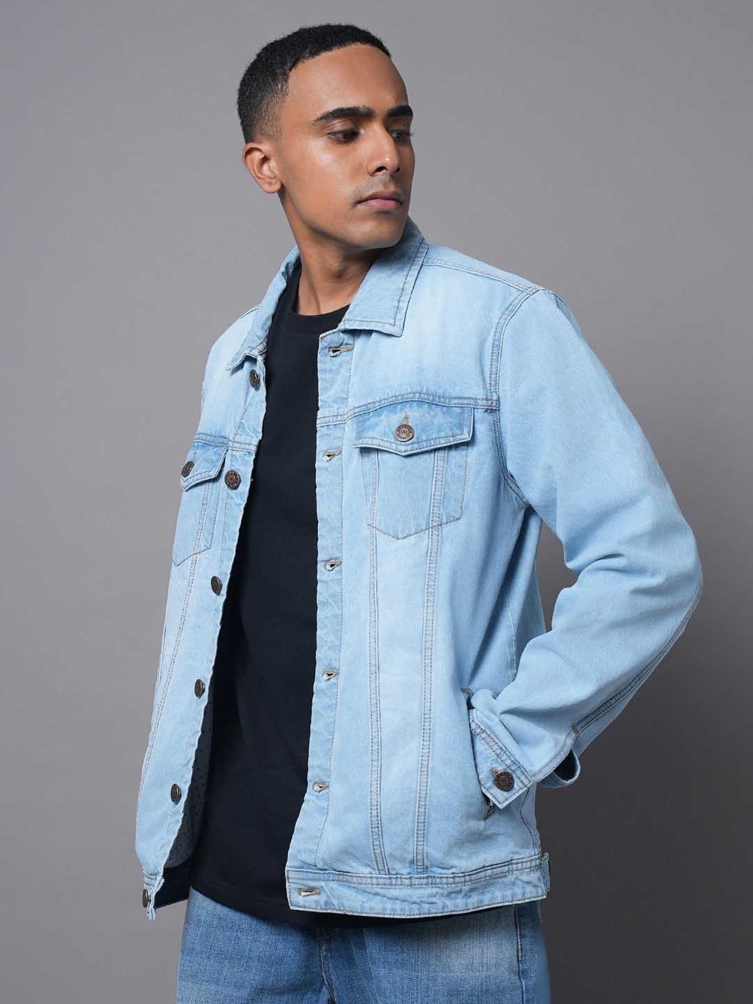 High Star Light Blue Regular Fit Denim Jacket